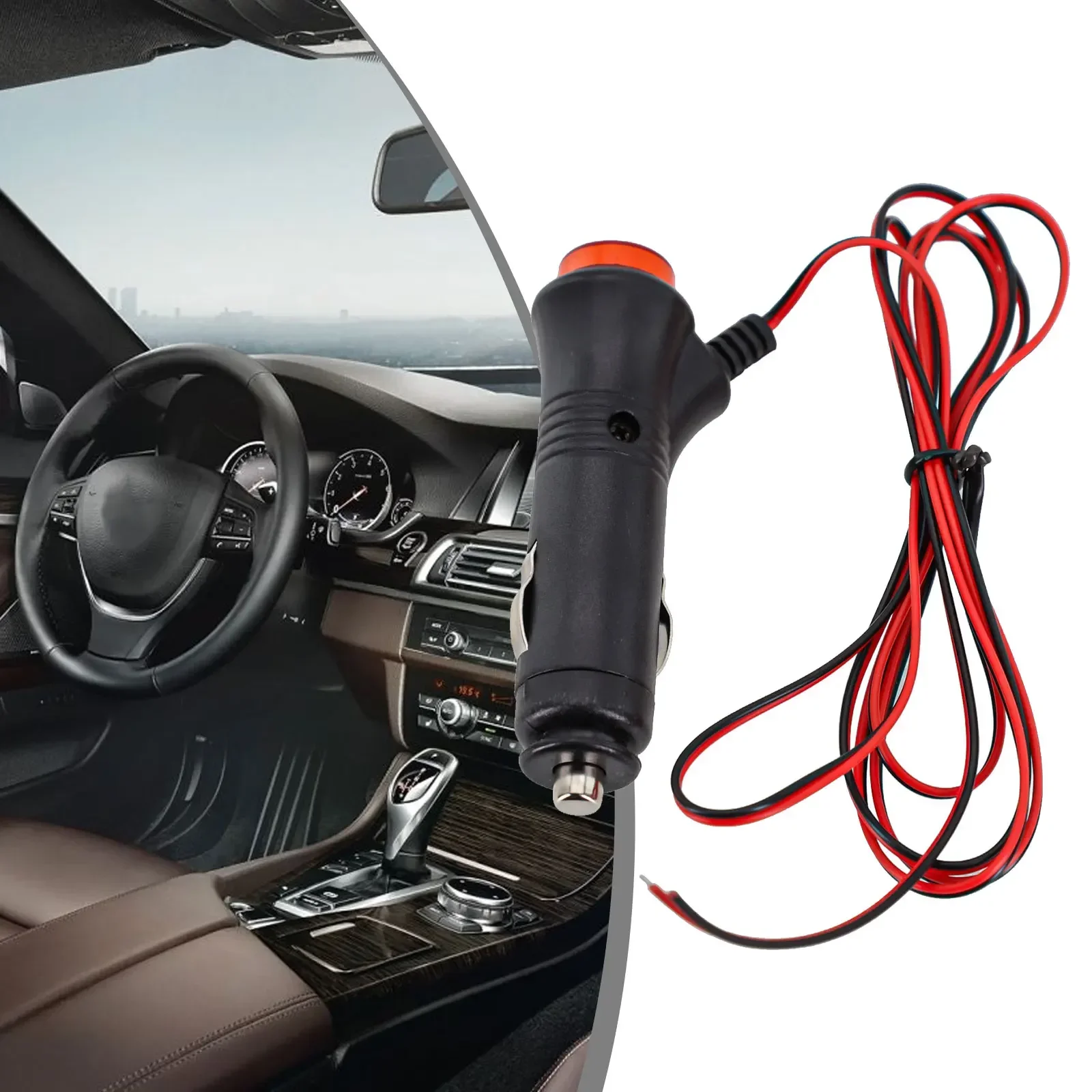 0 0 00Automotive Electronic Equipment Power Cord With Switch 1.5M Male Power Cord Socket Power Plug Adapter On Off Switch 12V 5W