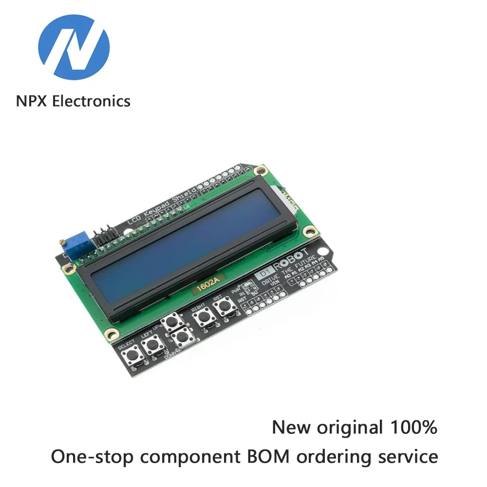 LCD1602 Character LCD Input/Output Expansion Board LCD Keypad Shield