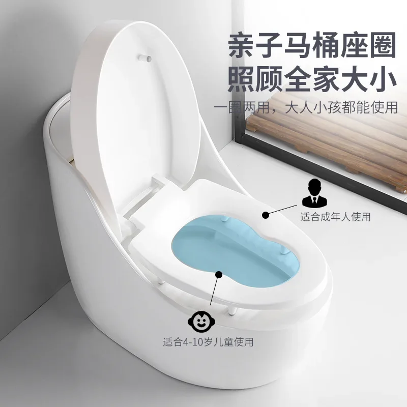 Squatting and sitting dual-purpose toilet integrated, capable of squatting and sitting. Household ceramic splash-proof large pip