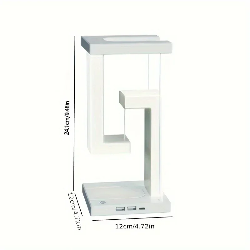 Luce di sospensione antigravità caricabatterie Wireless da scrivania luce a LED pieghevole regolabile per iphone 15 14 13 Pro Max supporto per