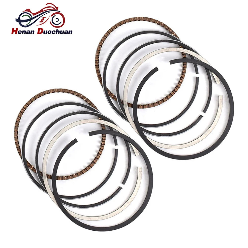 49mm 250cc Motor Bike Engine 4 Cylinder Piston Rings Kit for KAWASAKI ZR250 Balius 2000 ZXR250 1991-1998 ZR ZXR 250 Ring Set