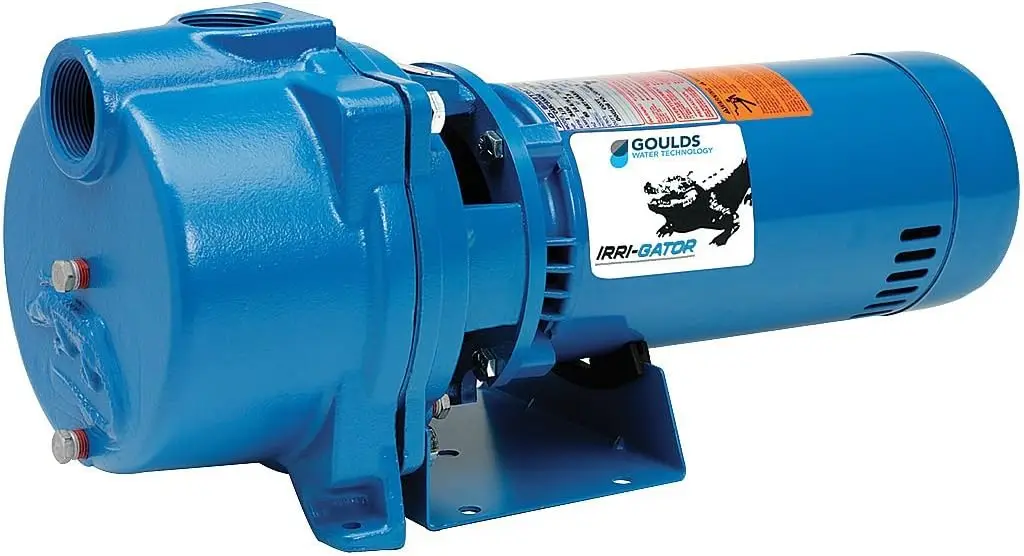 Self-Priming Single Phase Centrifugal Pump, 1.5 hp, Blue