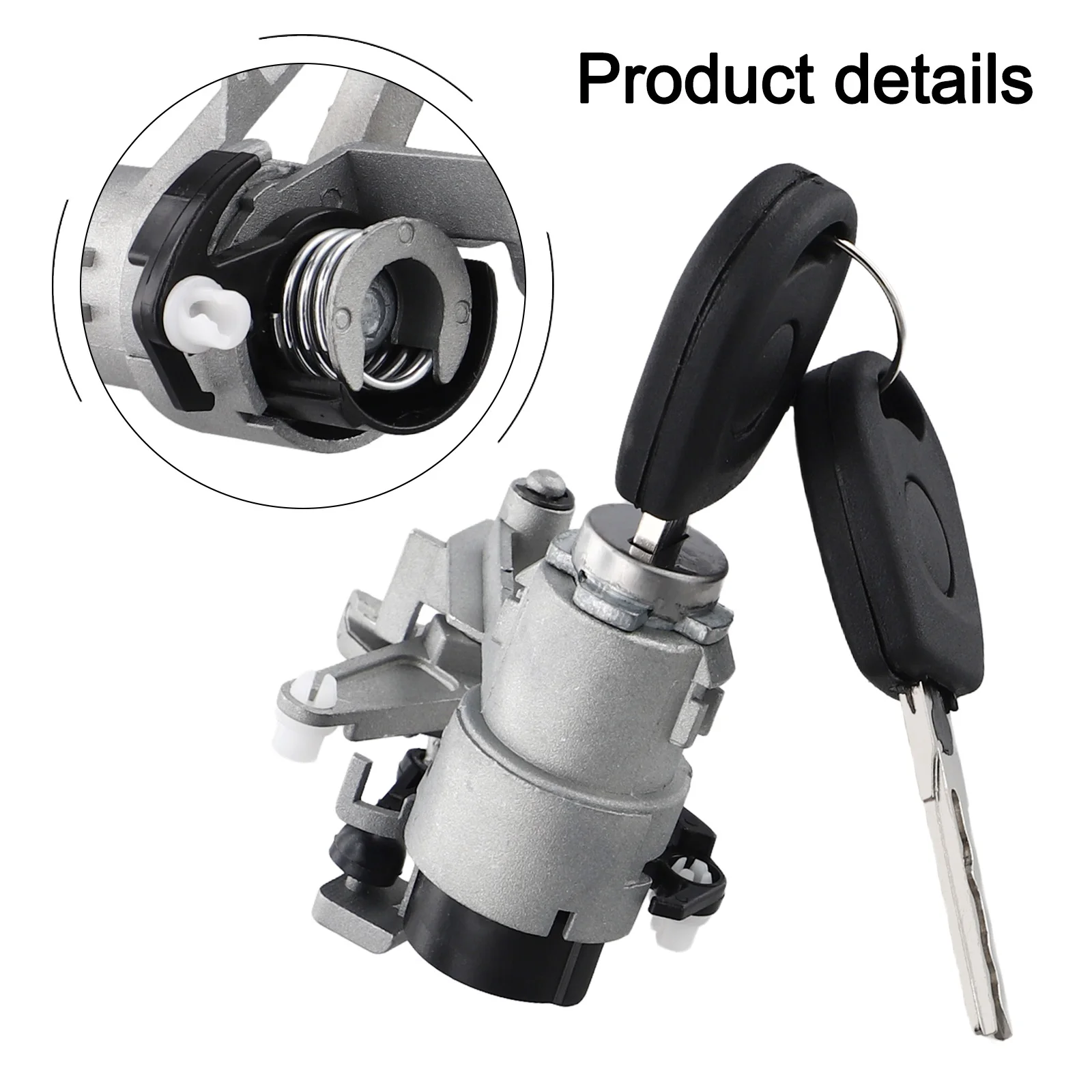 Black Silver Replacement Lock Compatible With Part Number 1J6827297G Easy Installation Without Modifications For MK4