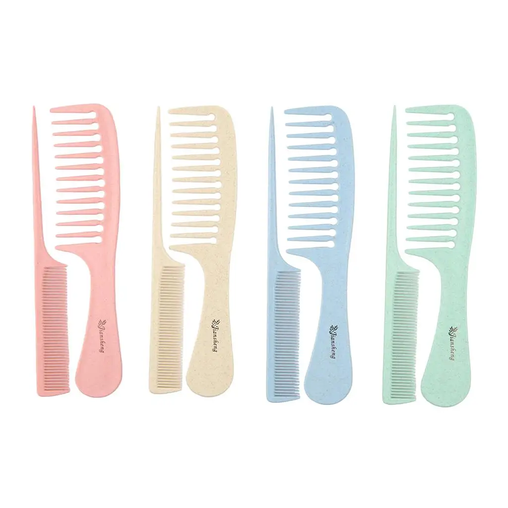 

Lots 2 Straw Salon Hairdressing Styling Sectioning Hair Combs Set