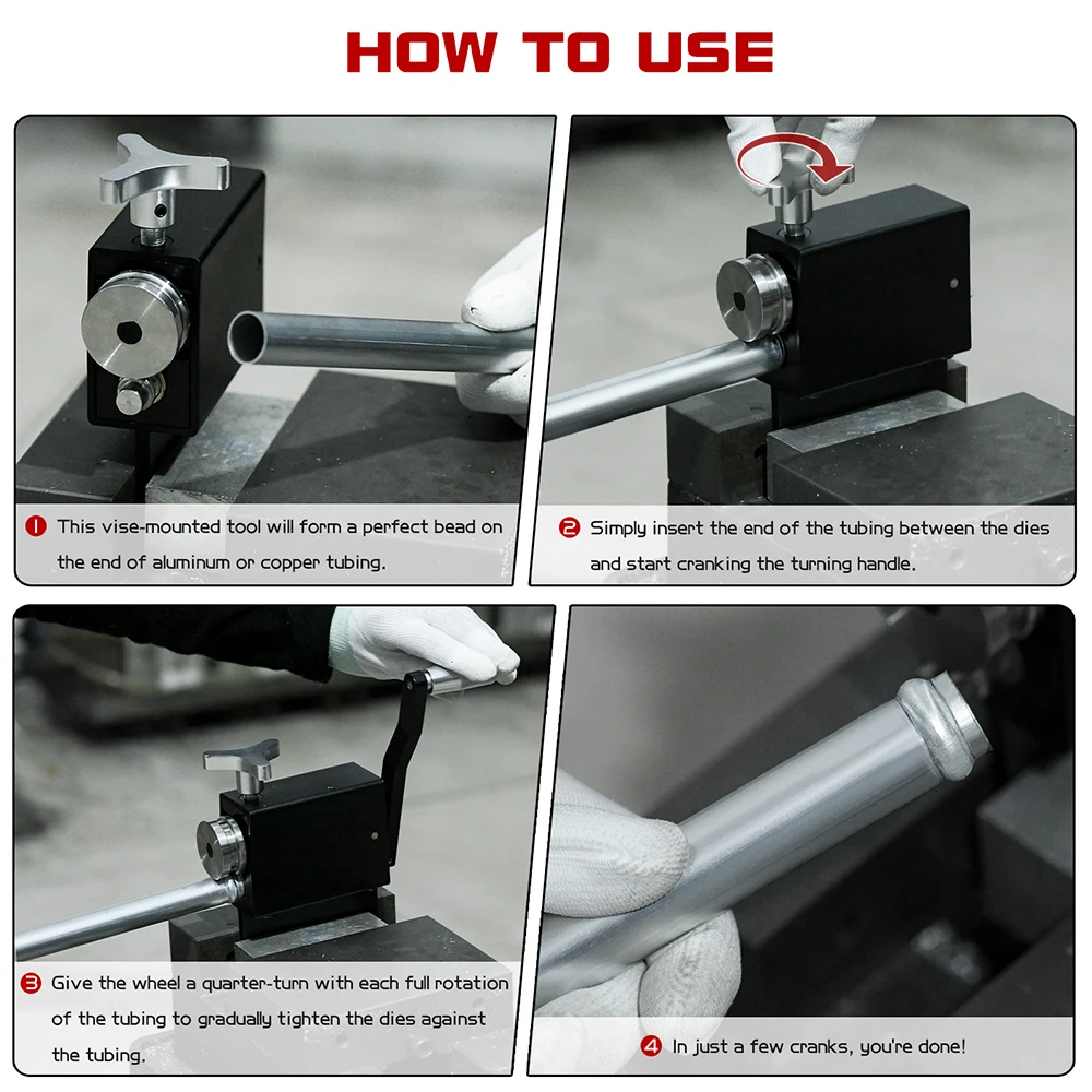 OYOTE Tubing Beader Tool Manual Bead Roller Tube For 5/8\