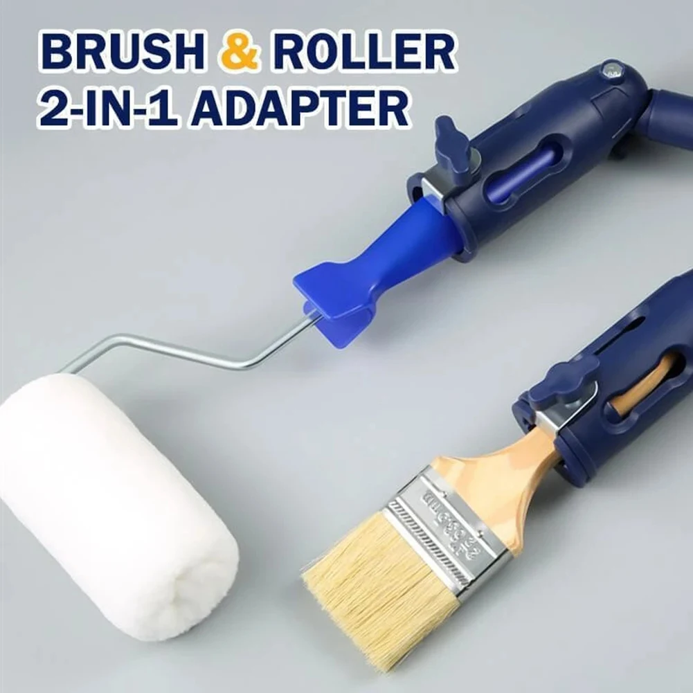 Rallonge de pinceau flexible portable multi-angle, rouleau à peinture, outil de serrage d'extension pour poteaux filetés et verrouillables