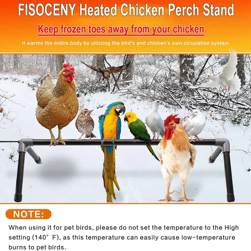 Chick Perches Coop Heaters Stand Adjustable Constant Temperature Brooder US Plug