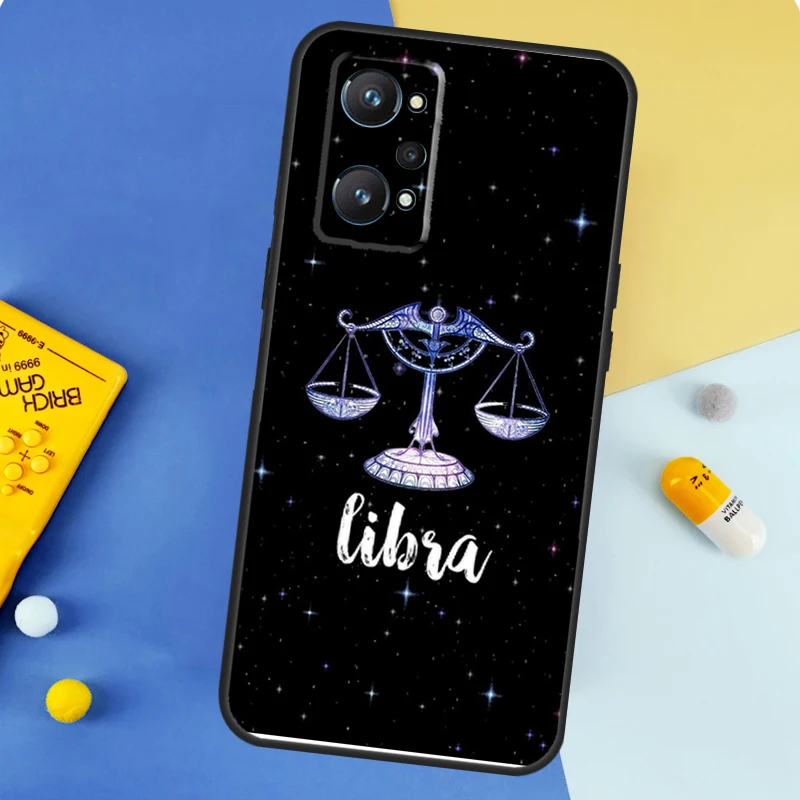 Zodiac Libra Balance Case For Realme 8 9 10 Pro Plus C11 C15 C30 C33 C35 C55 C21Y C25Y GT Neo 5 3 2 2T 3T Cover