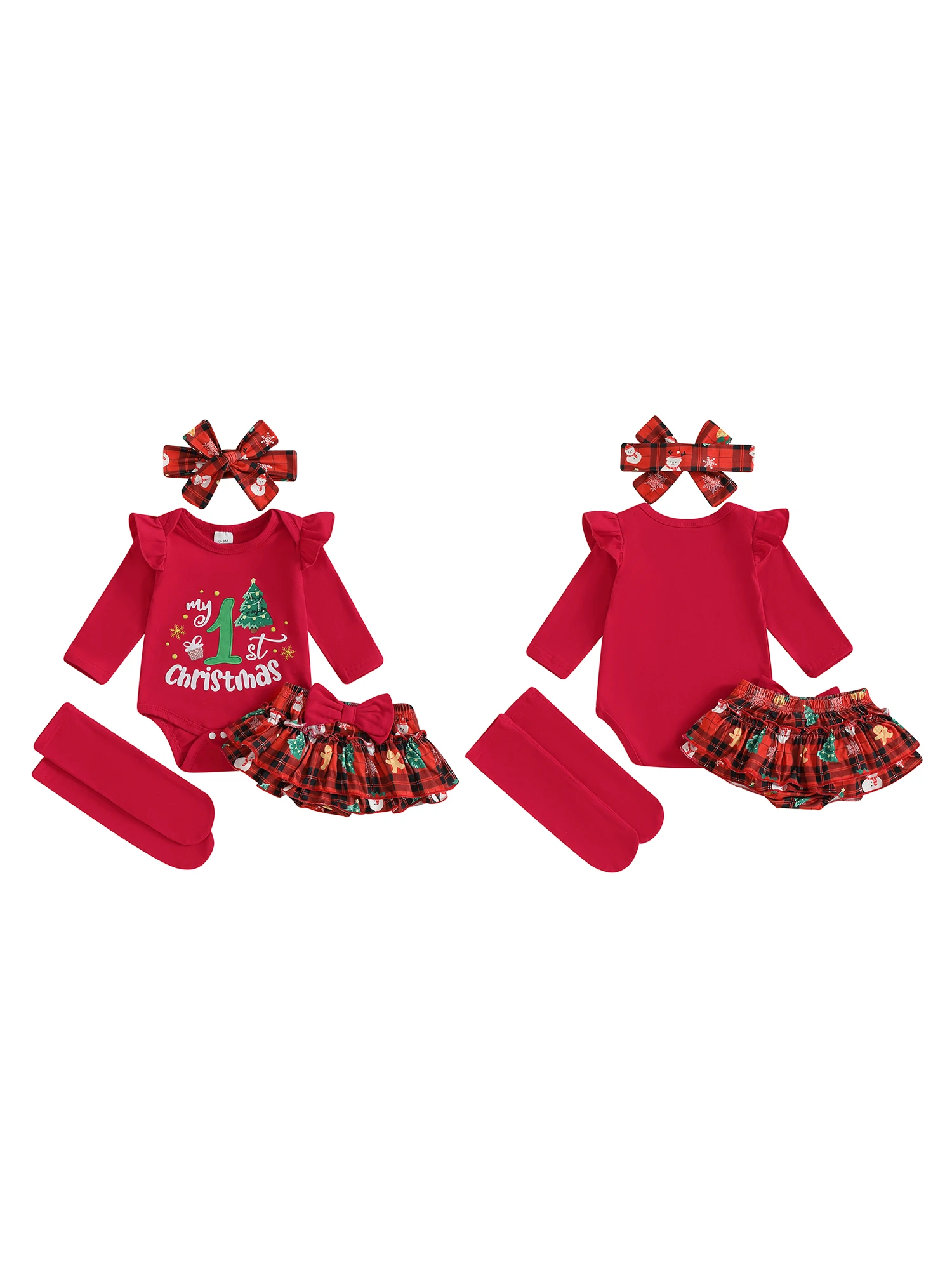 

Рождественское платье для малышей, топ с короткими рукавами и принтом Санта-Клауса, красная юбка-пачка, комплект обуви с повязкой на голову для маленькой девочки