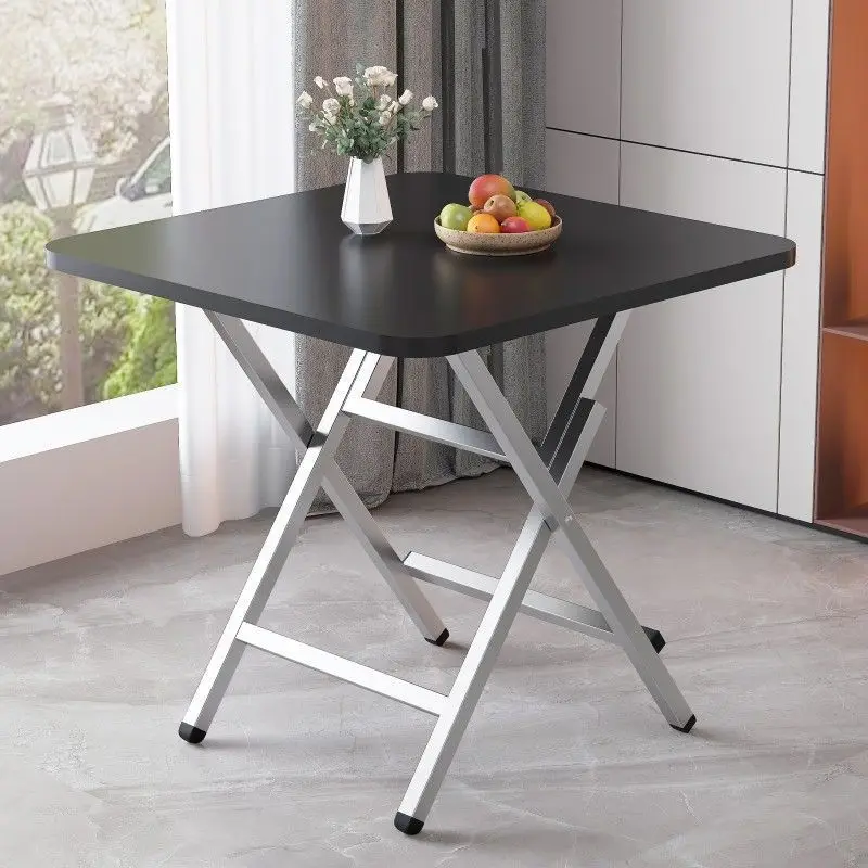 Folding table dining table simple household dormitory rental eating  writing stall portable small square table