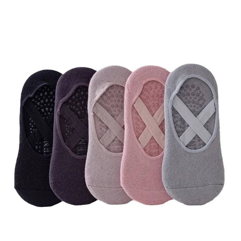 Meias 1 par profissional feminino yoga silicone antiderrapante ballet pilates meias femininas sem costas respirável bandagem dança esportes meias