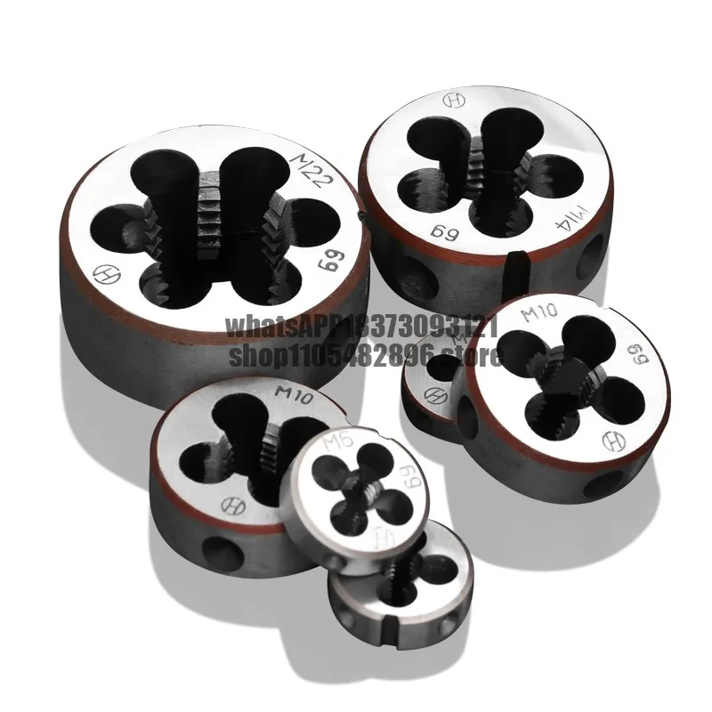 Die Alloy Steel Round Die Tap Tap Garden Tap Manual Thread Element Die M3/6/10/12/16