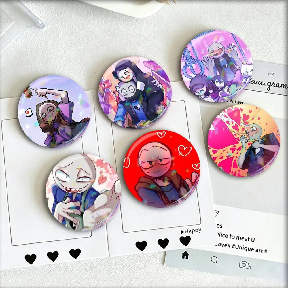 Game Peter Y-Your Boyfriend  Laser Badge Applicable For Backpack Clothes Hats Decor Creative Accessories