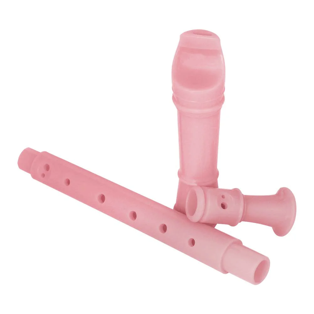 

ABS Descant Recorder Flute Beginner Children Music Playing Wind Instruments (Pink) Children Flute recorder instrument