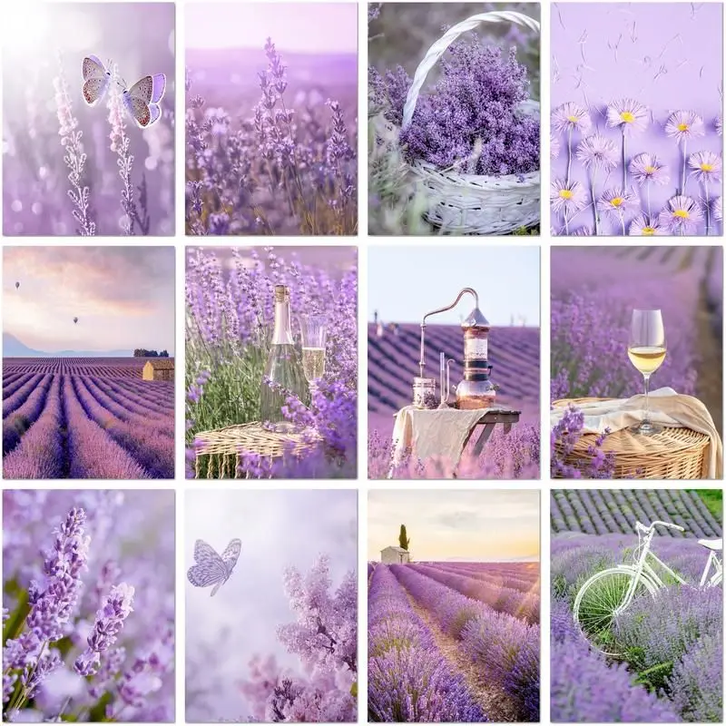 GATYZTORY алмазная живопись, полная квадратная вышивка 5d «сделай сам», цветок, мозаика, фотографии, ручная работа, подарок, украшение для дома