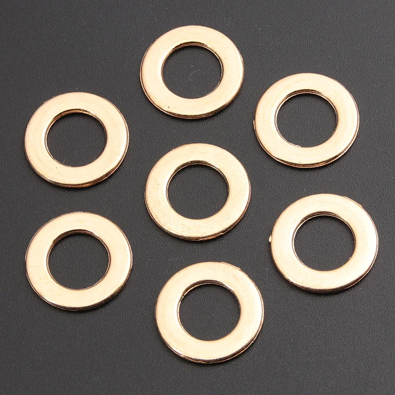 20pcs Invariant Color KC Gold Round Circle Charms Connector DIY Necklace Bracelet Findings 15mm A1464 SALE