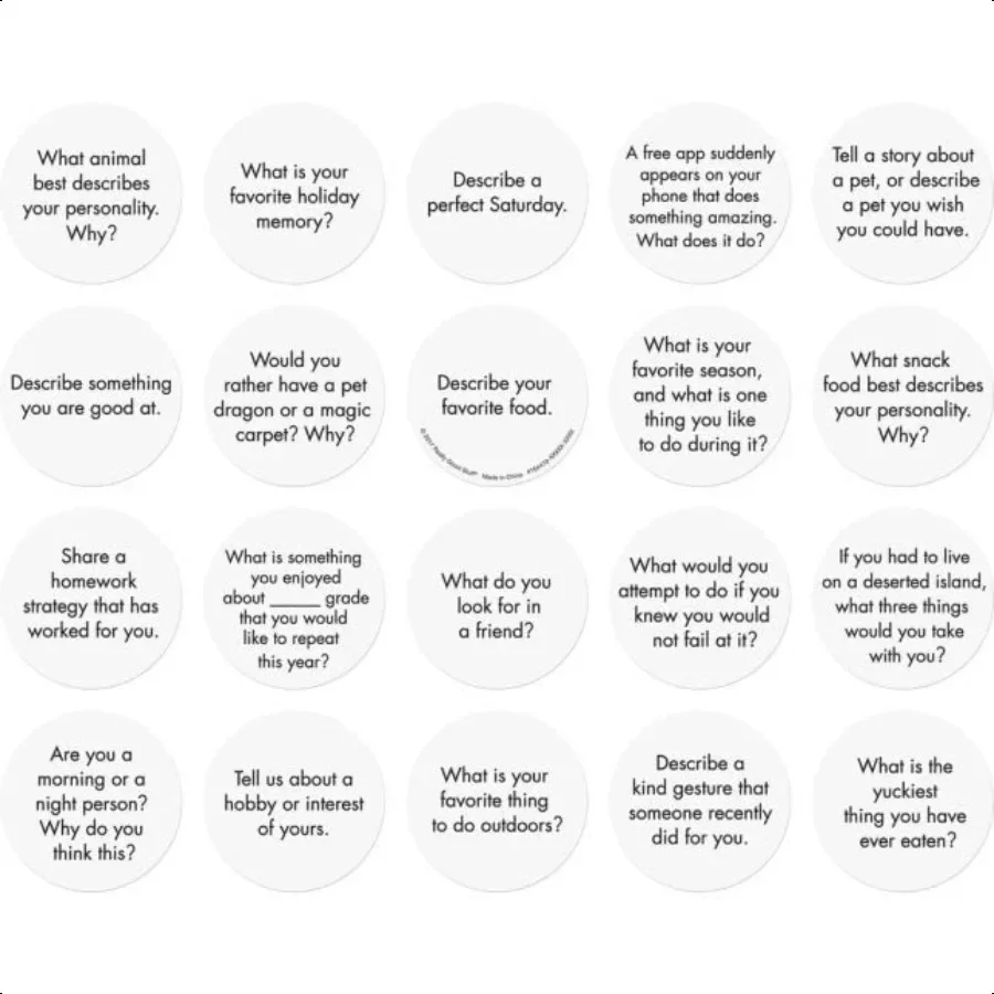 أشياء جيدة حقًا لرقائق الاجتماعات الصباحية لمبتدئين المحادثة لـ PreK من خلال الفصول الابتدائية يتعلم الطلاب Imp Com