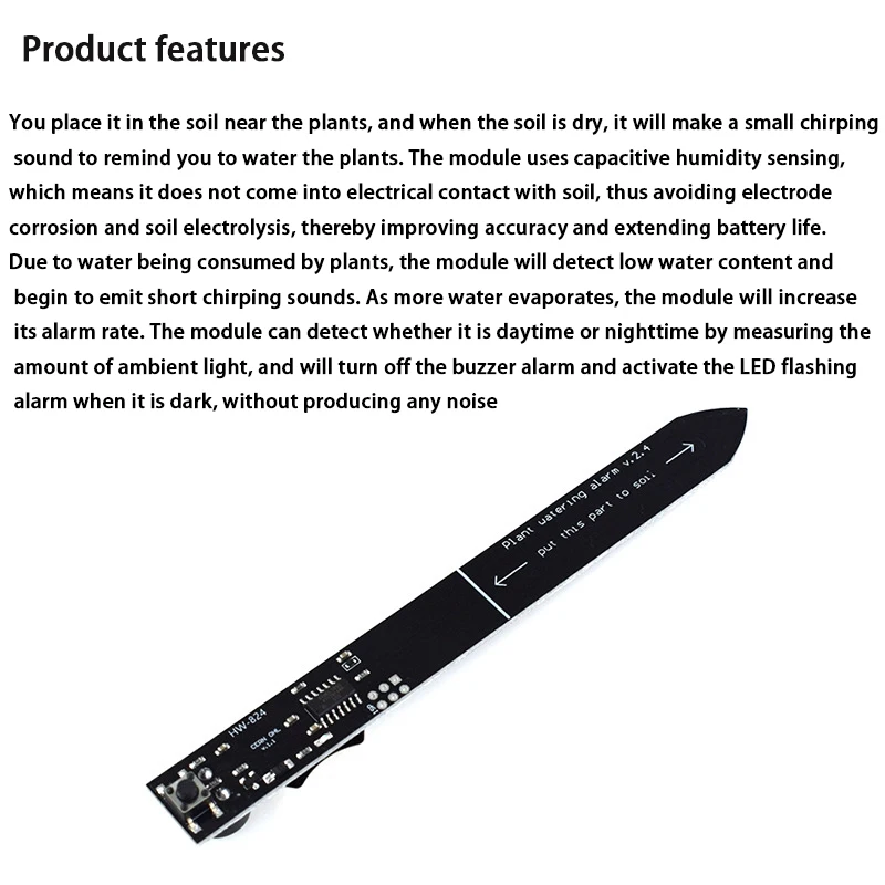 Plant Soil Watering Alarm, Soil Moisture Sensor Module, Soil Moisture Sensor