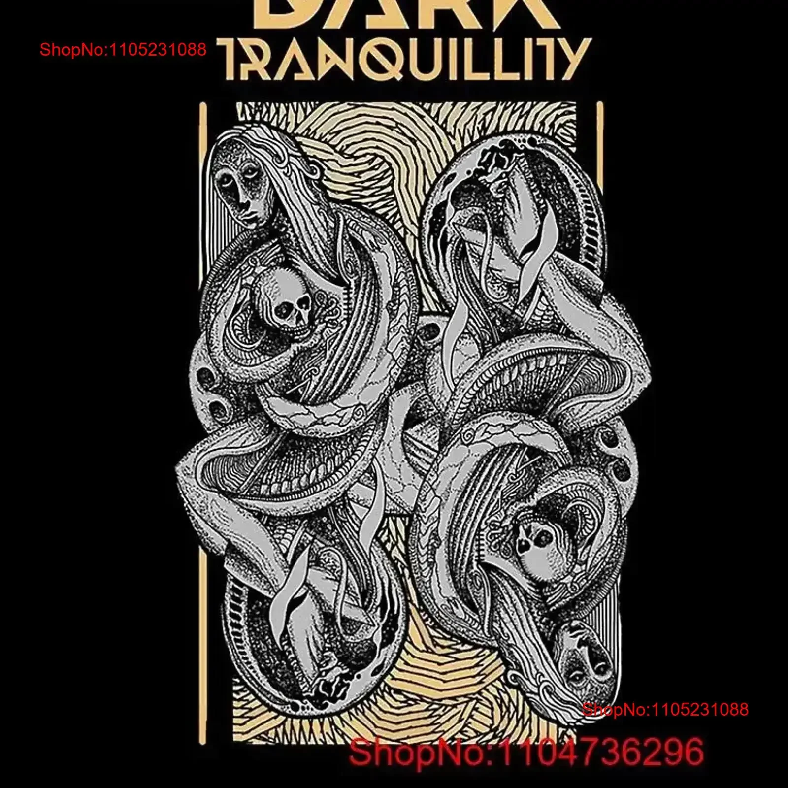

Новая черная футболка Dark Tranquillity Band с коротким рукавом, все размеры PP1074, винтажная стираная модная стильная повседневная мужская винтажная футболка