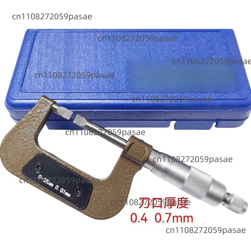 Knife edge micrometer Blade micrometer Outer groove micrometer 25-50 Thickness 0.4 0.7mm