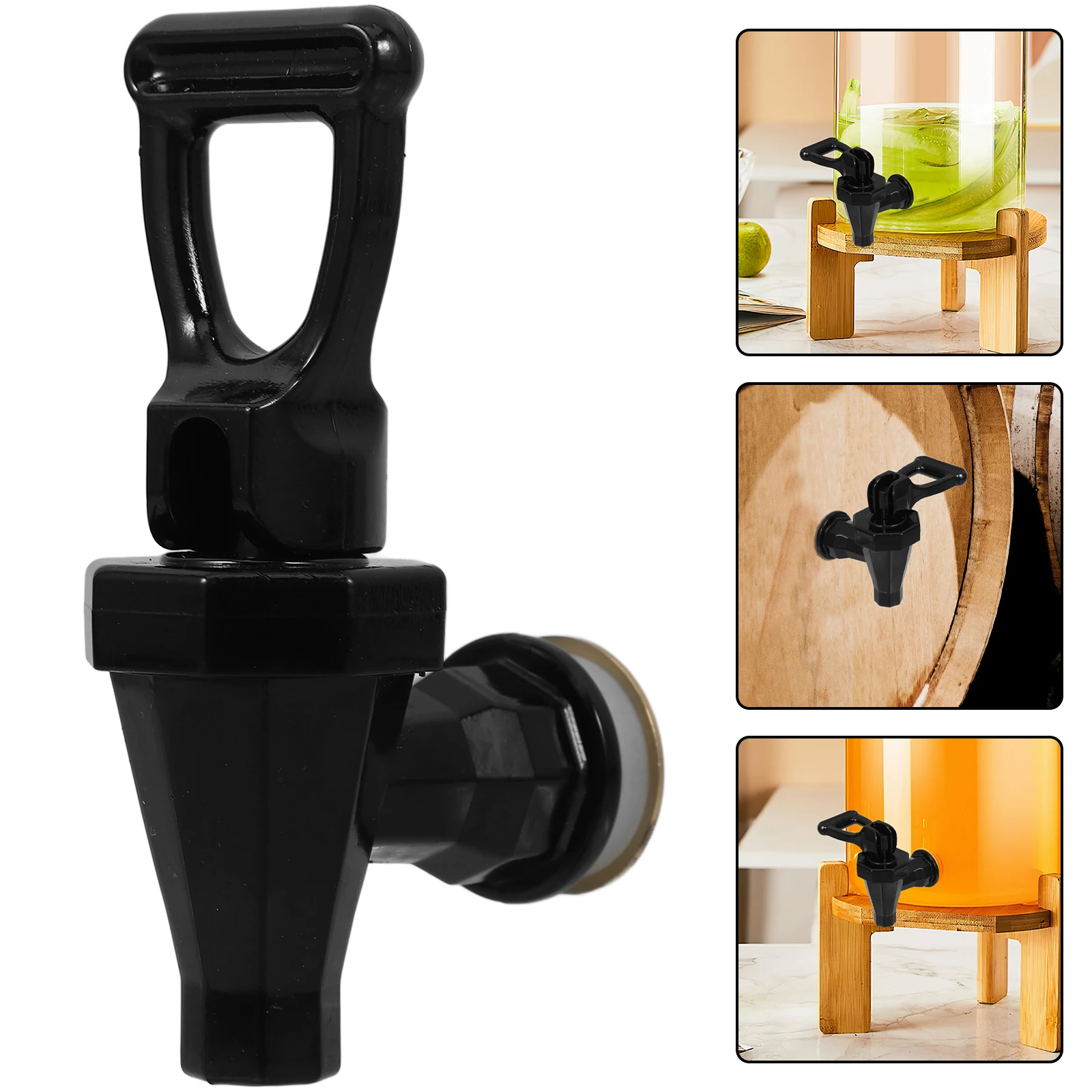 

Beverage Dispenser Spigot Water Tap Head Plastic Jug Spout Compatible Milk Tea Barrels Buckets Adjustable Temperature Control