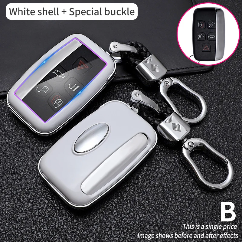

1PCS Premium Full Enclosed Carbon Fiber Key Shell Set for Land Rover Style B Car Keys - Complete Protection and Stylish Design