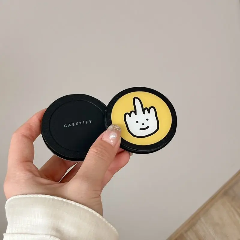 حامل هاتف مغناطيسي راقي ، حامل عصري ، مشبك حلقي شخصي ، شفة حمراء ، لون سلحفاة ، سمك البحر الرمادي ، دفع سحب ، قبضة المفاجئة #3