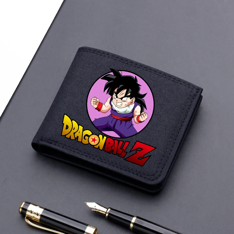 Super billeteras de Dragon Ball Z, carteras plegables de cuero, portatarjetas de dibujos animados portátil, monedero, cubierta, monederos, regalos