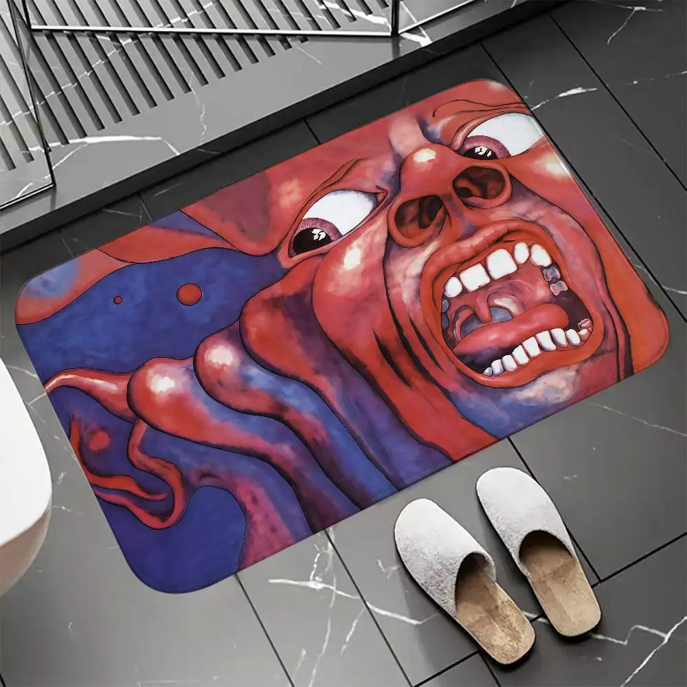

K-King C-Crimson Floor Mat Entrance Doormat Bath Mats Non-slip Mat Carpets Carpet Entrance of House Custom Kitchen Foot Mat