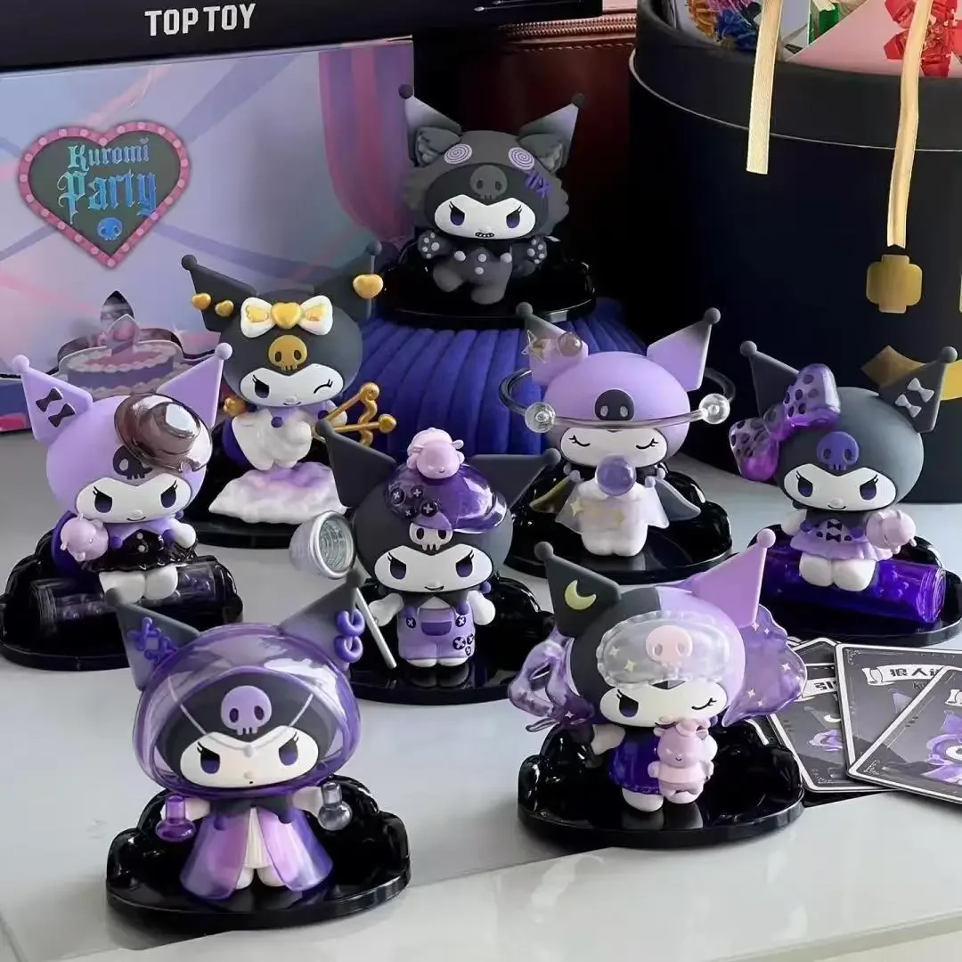 

Коллекционная фигурка Sanrio Kuromi из серии «Волчица»: высококачественная аниме-кукла-сюрприз в коробке, милая коллекционная игрушка