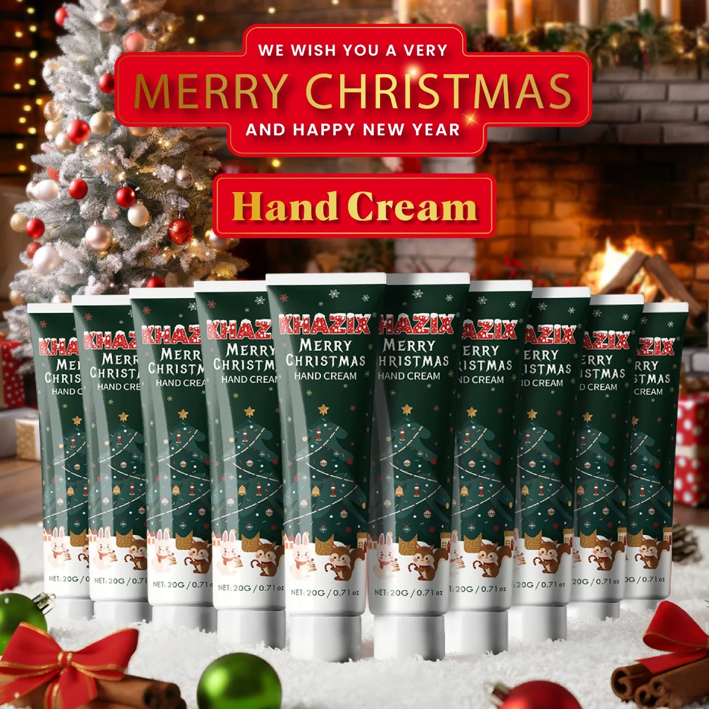 5-Sheabutter-Handcremes, Pflanzenextrakte, feuchtigkeitsspendende Hände und Füße gründlich, ein ausgezeichnetes Weihnachtsgeschenk.