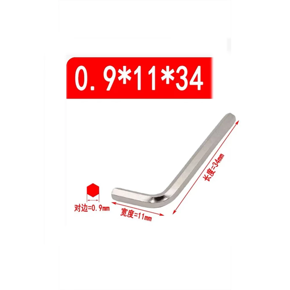 150pcs 0.9mm Silver/Black Screwdrivers Hex Allen Keys Hexagon Wrench Nickel plated for RC Model Car Parts
