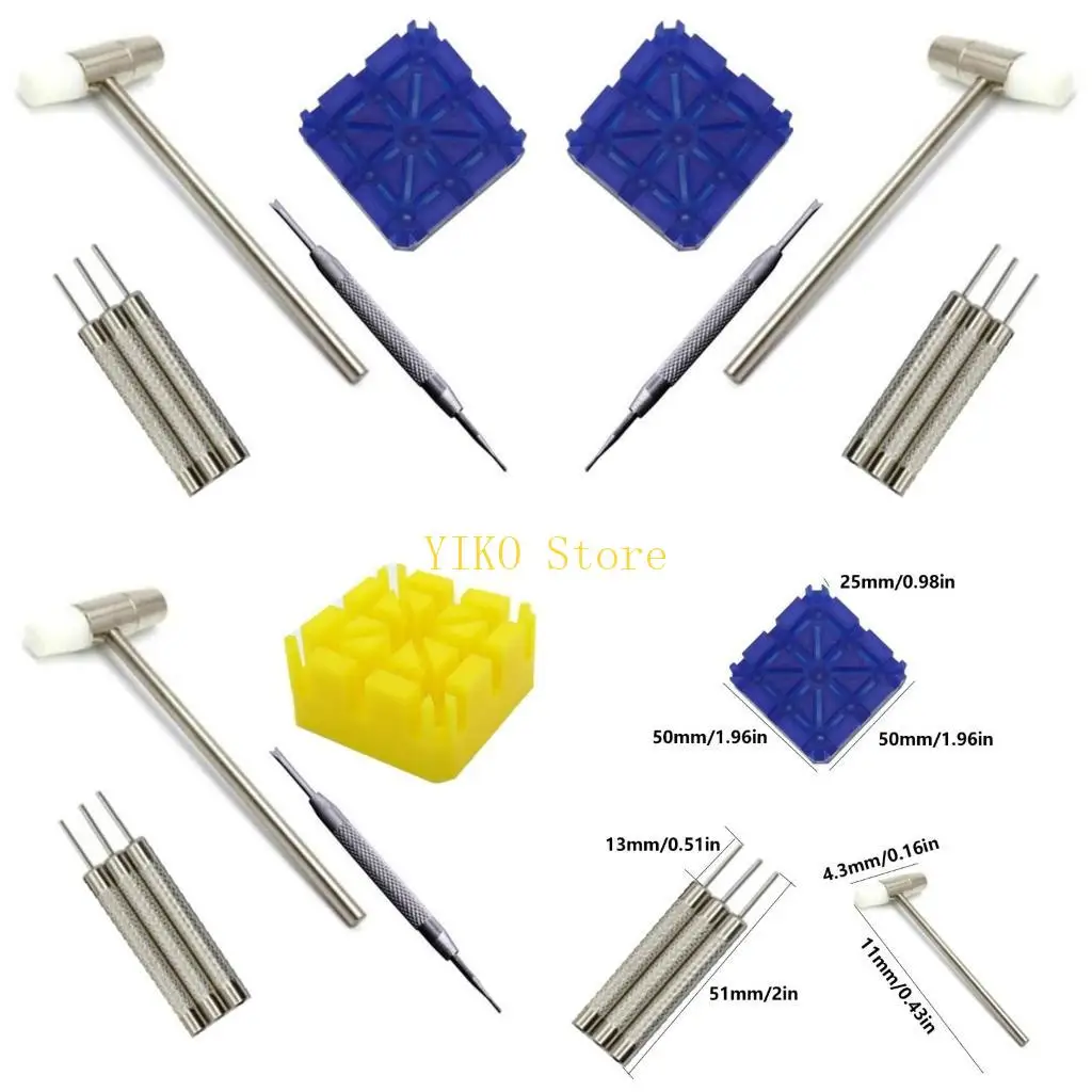 

K32C 6Pcs Belt Link Remover Tool for Watch Adjustment Repair Watch Band Strap Holder