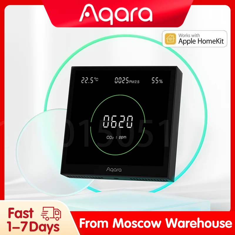 Original Aqara Air Quality Monitor Panel S1 Omni Directional Air CO2 PM2.5 Temperature Monitoring For Aqara Home Homek APP