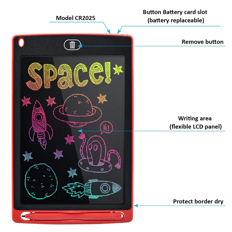 Tableta de dibujo LCD de 10 pulgadas para niños, juguetes, herramientas de pintura, tablero de escritura electrónico, juguete educativo para niños