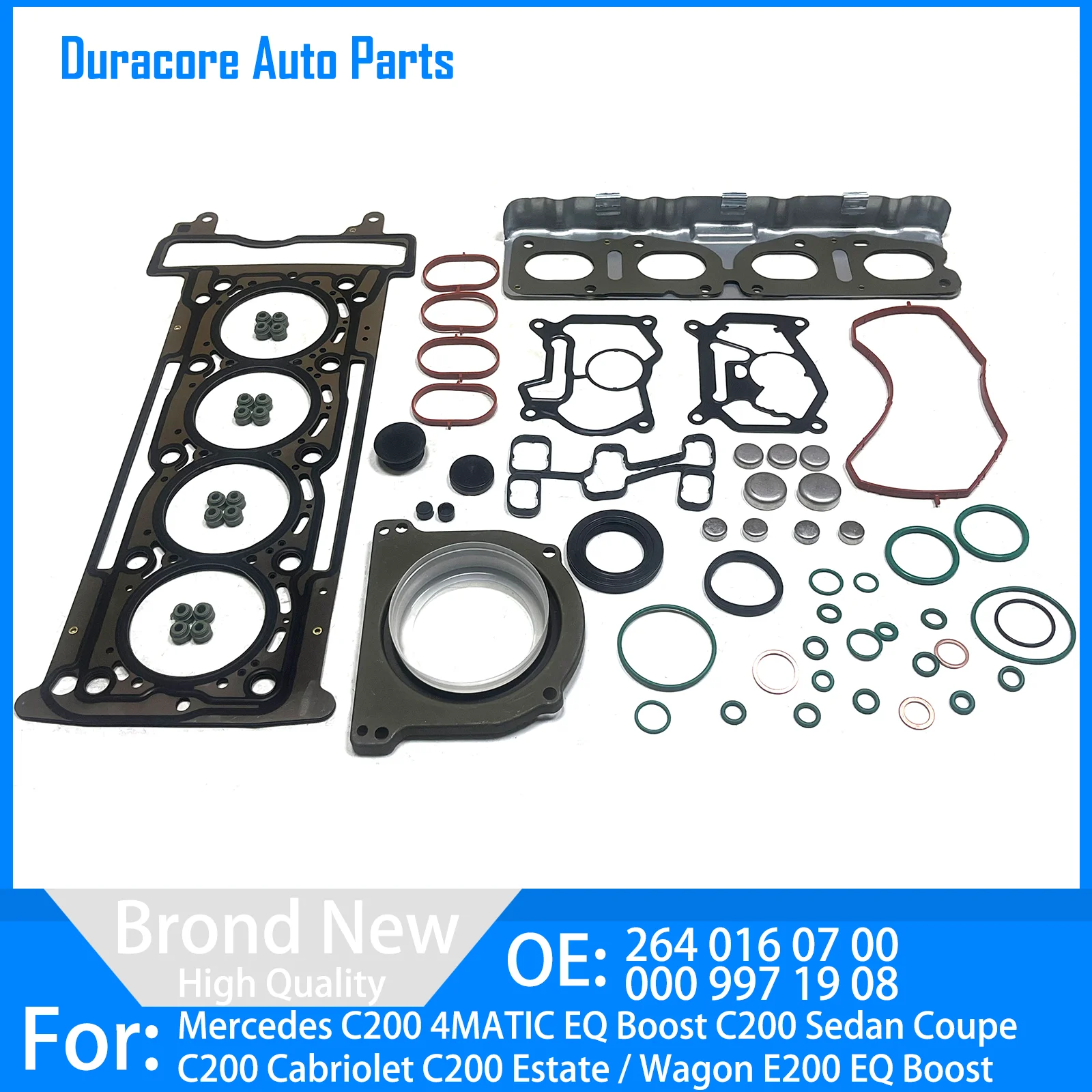 Engine Overhaul Gasket Kit Set for Mercedes Benz C200 W205 E200 W213 CLS260 C257 M264.915 1.5T Turbo OE 2640160700 Repair Kit