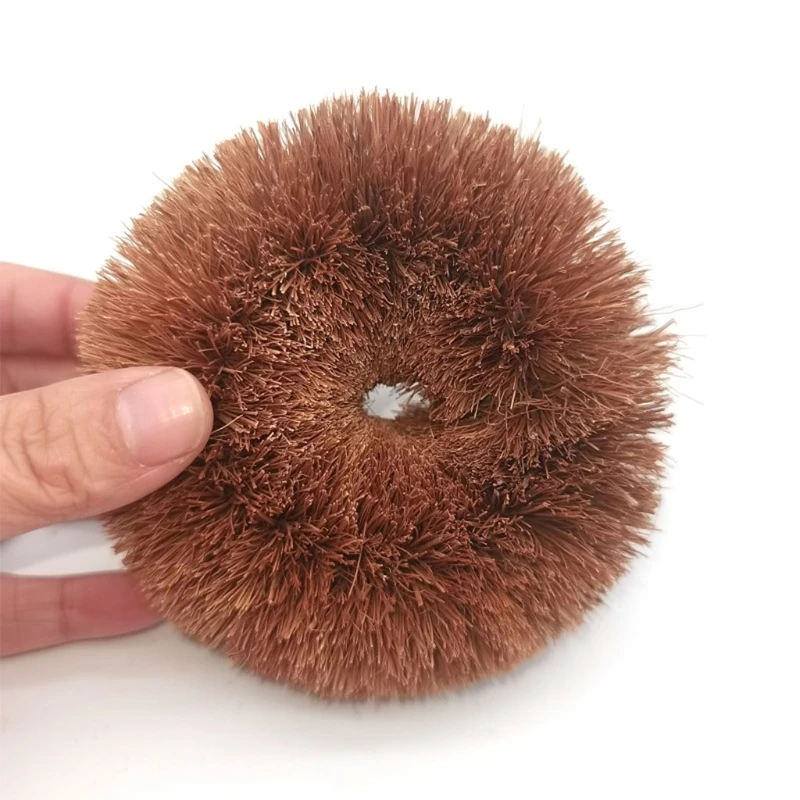 Spazzola per olio antiaderente marrone cocco naturale Spazzole per pulizia Lavaggio piatti Cucina Prodotto pulito per casa