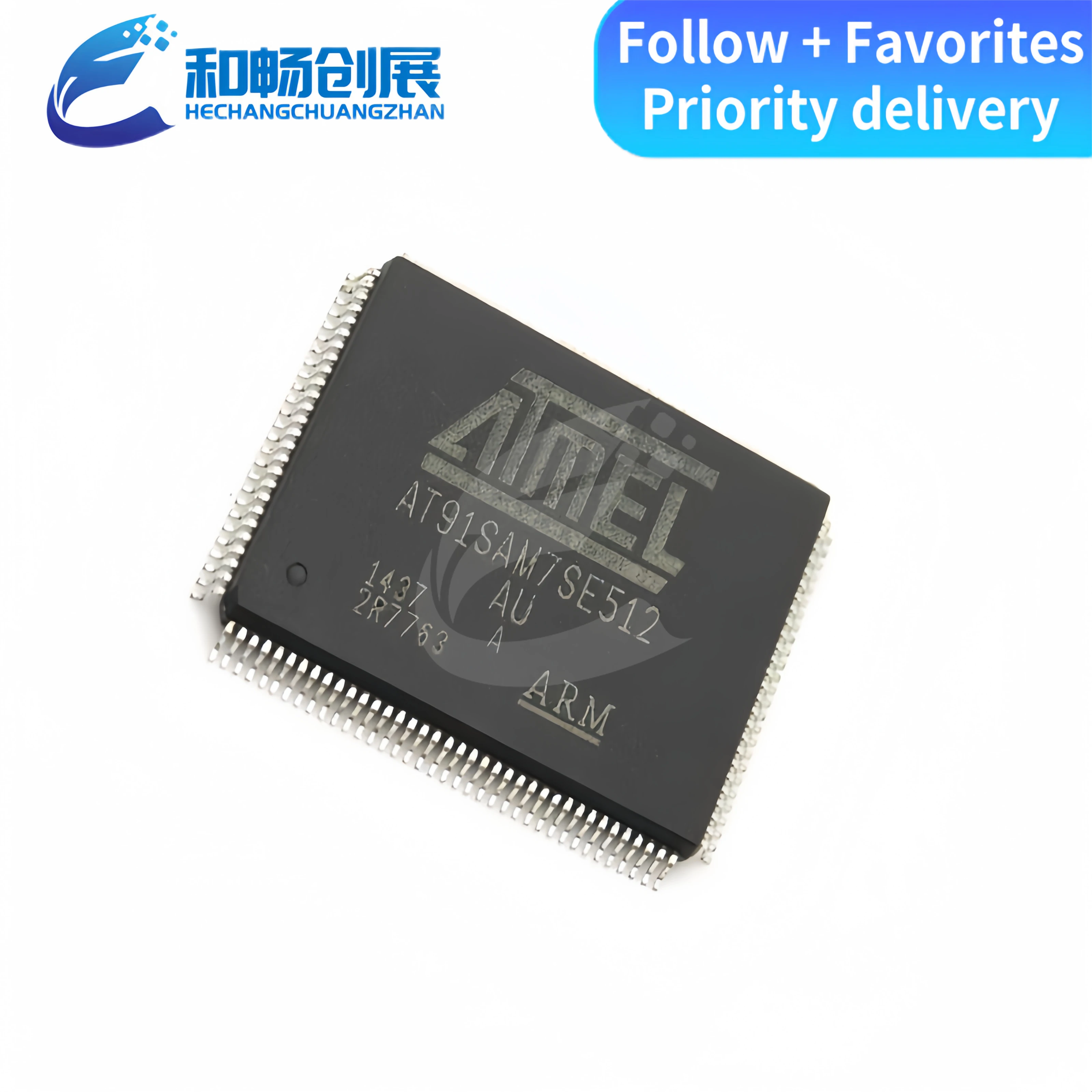 

AT91SAM7SE512 AT91SAM7SE512-AU original spot LQFP128 16/32-bit microcontroller ARM7 core processor IC