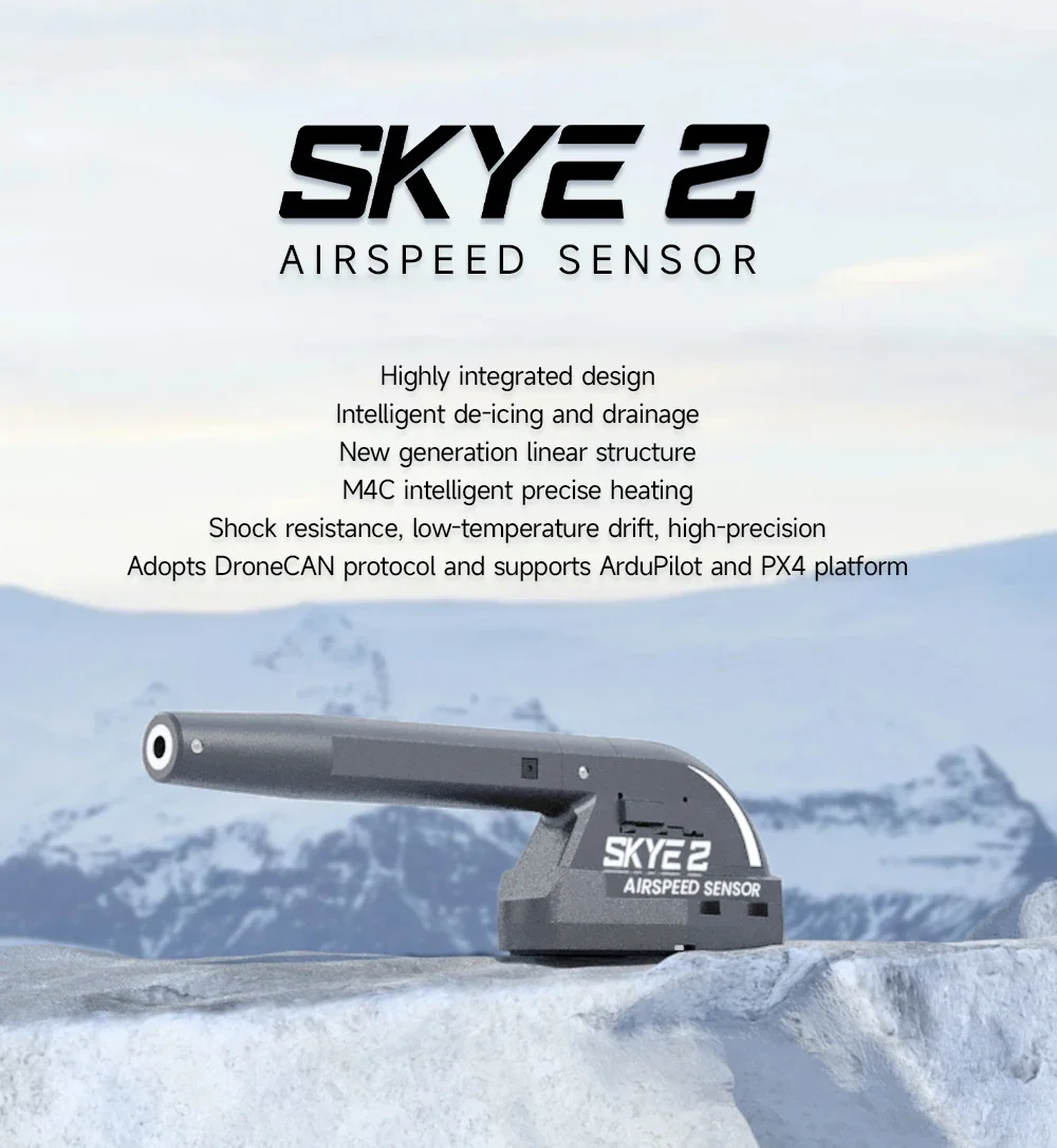 CUAV 加熱対気速度センサー CUAV SKYE ピトー管付き高精度 CAN デジタル MS5525 温度補償出力 Pixha 用