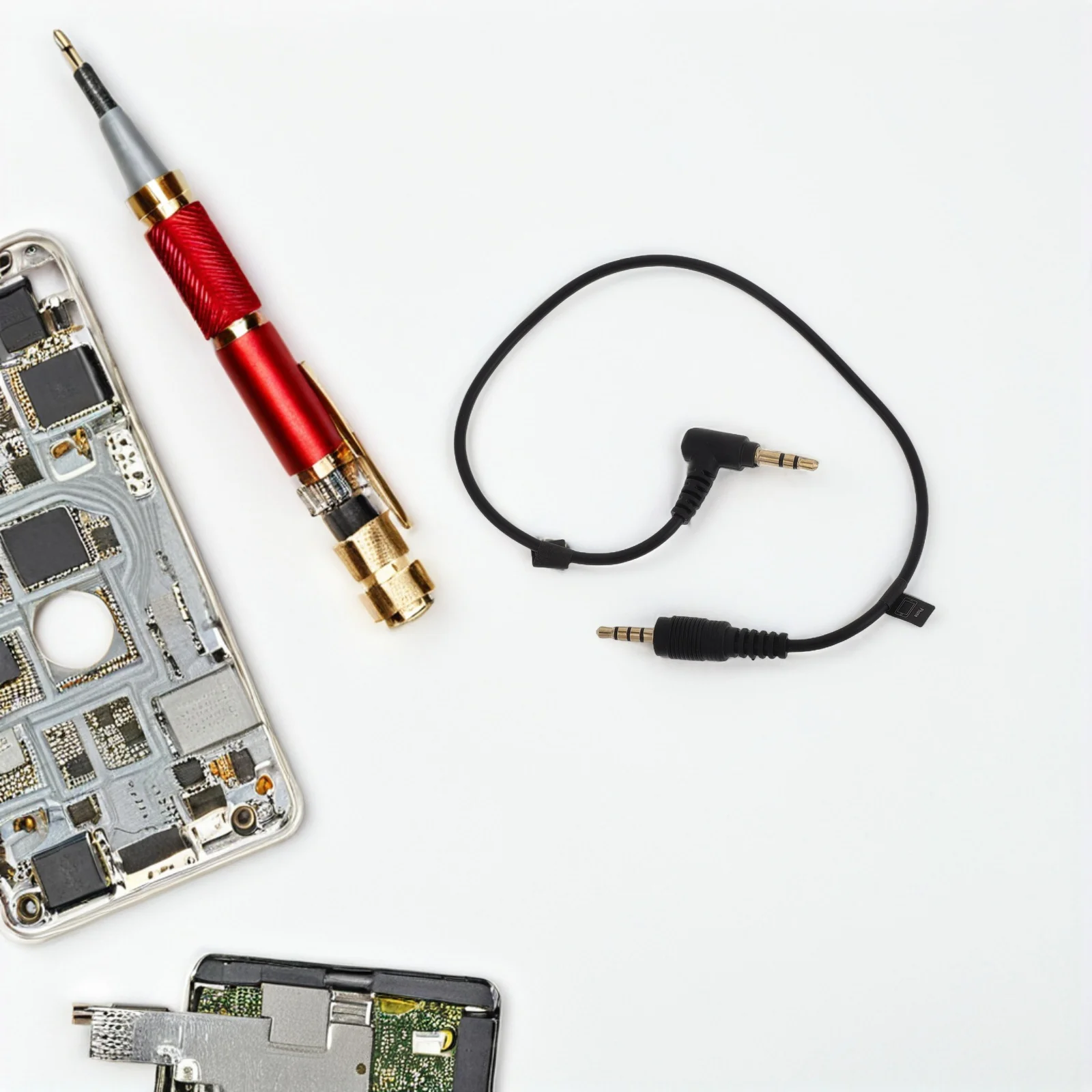 

3.5mm Trrs to Trs Headphone Adapter Cable Multi-Function Headset Cable Compatible with Computer Dslr Camera Phone Audio