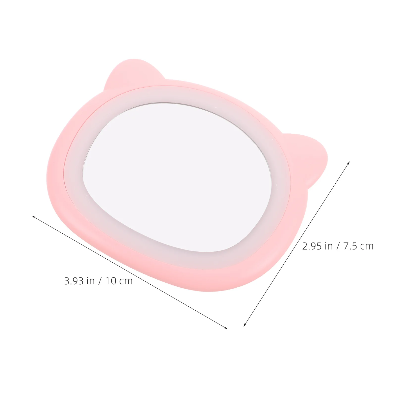 Espejo de maquillaje LED compacto Tamaño de bolsillo portátil con iluminación suave para retocar viajes Selfie al aire libre Regalo perfecto para ella