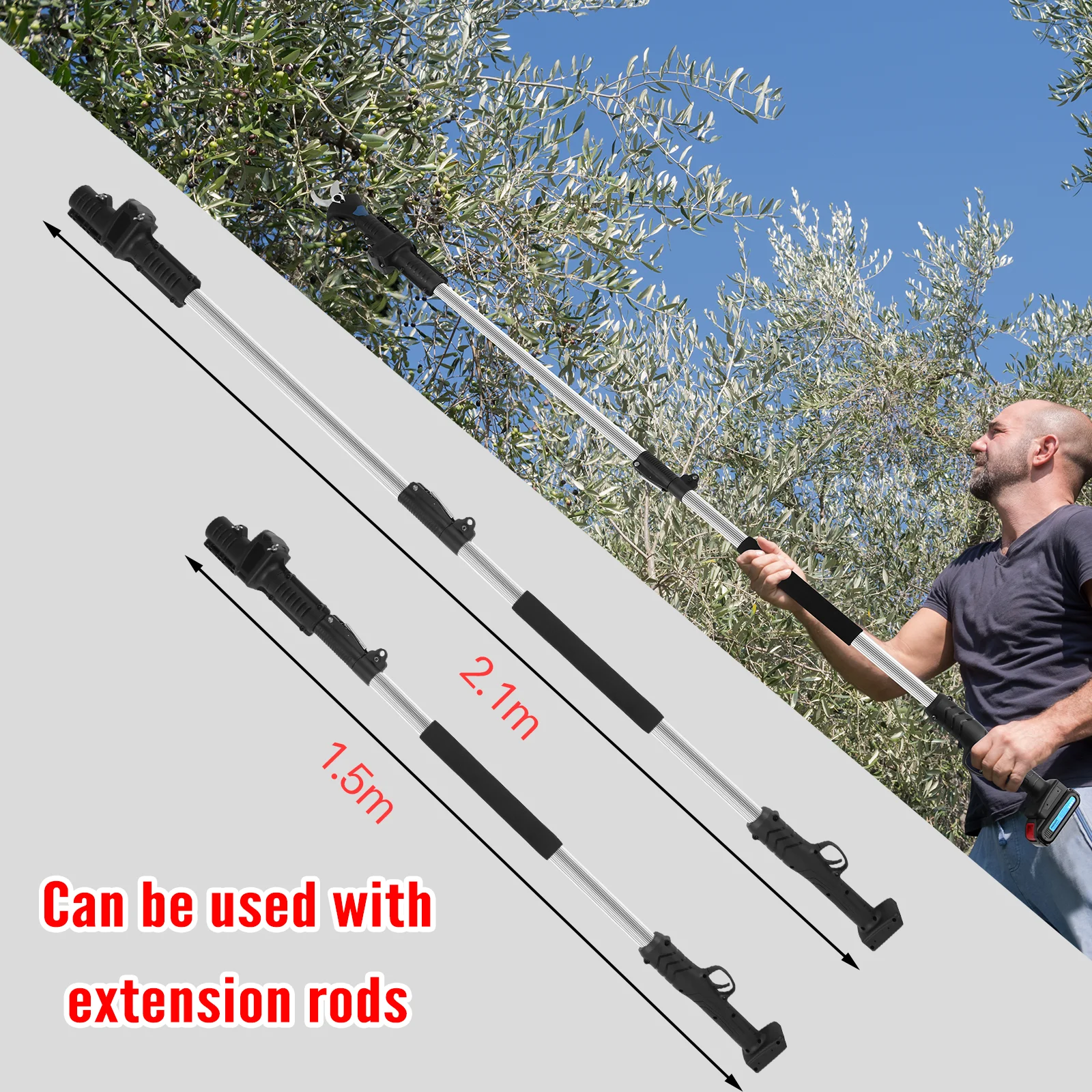 قضيب تمديد تلسكوبي لمقصات التقليم 8605 EXP984