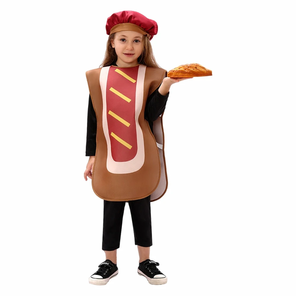 Doce trata traje de halloween para crianças delicioso sobremesa festa roupa de comida fina temático grupo cosplay diversão família aniversário conjunto