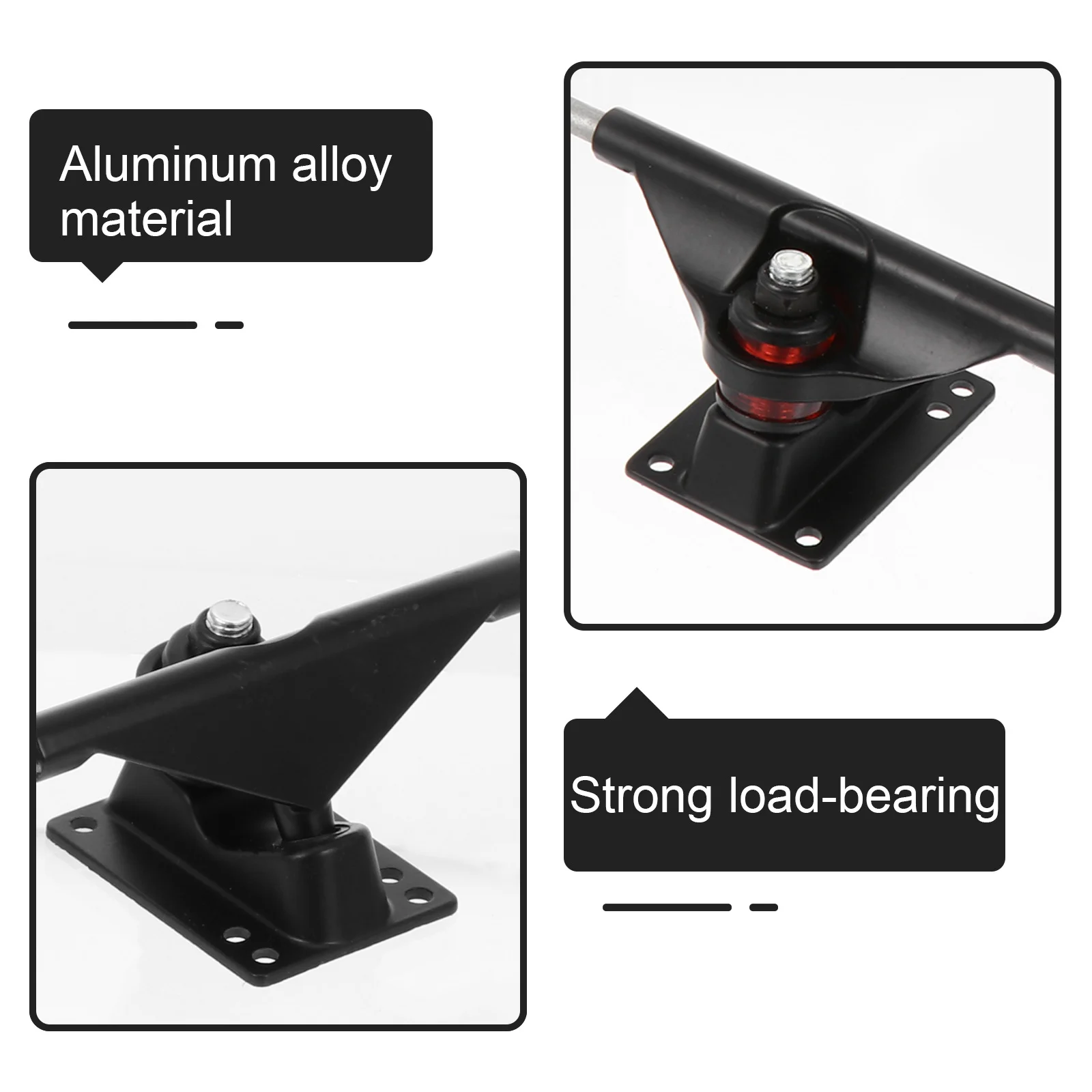 1Set Professionele Skateboard Brug Accessoires Kit Lagers Wielen Stevig Lichtgewicht Sterk Draagvermogen Gift Skaters