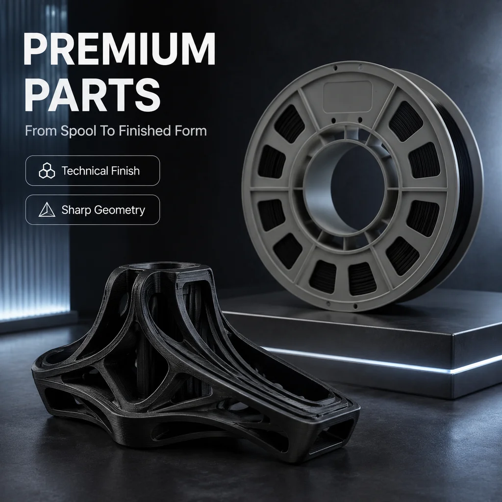 PETG-CF 3D Printer Filament Carbon Fiber Reinforced 1.75mm 300g Compact Spool High Strength Industrial Grade 3D Printing Material view 7