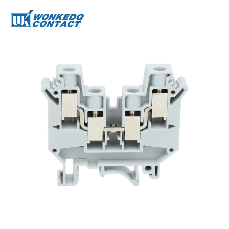 5Pcs UDK10 Four-Conductor Terminal Block 10mm Cable Screw Connect UDK 10 Double Bridge Shaft Individual Potential