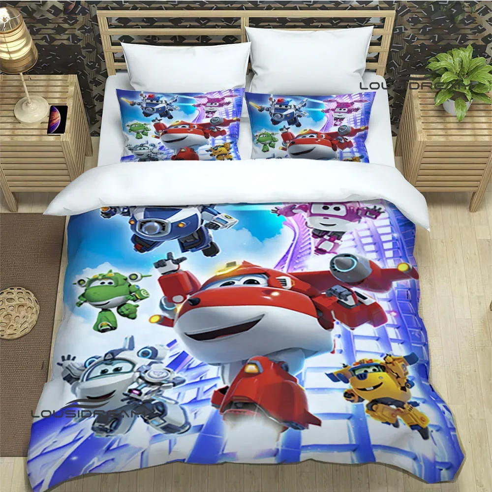 Cute cartoon super wings Bedding Sets exquisite supplies set duvet cover bed comforter set bedding set luxury birthday gift