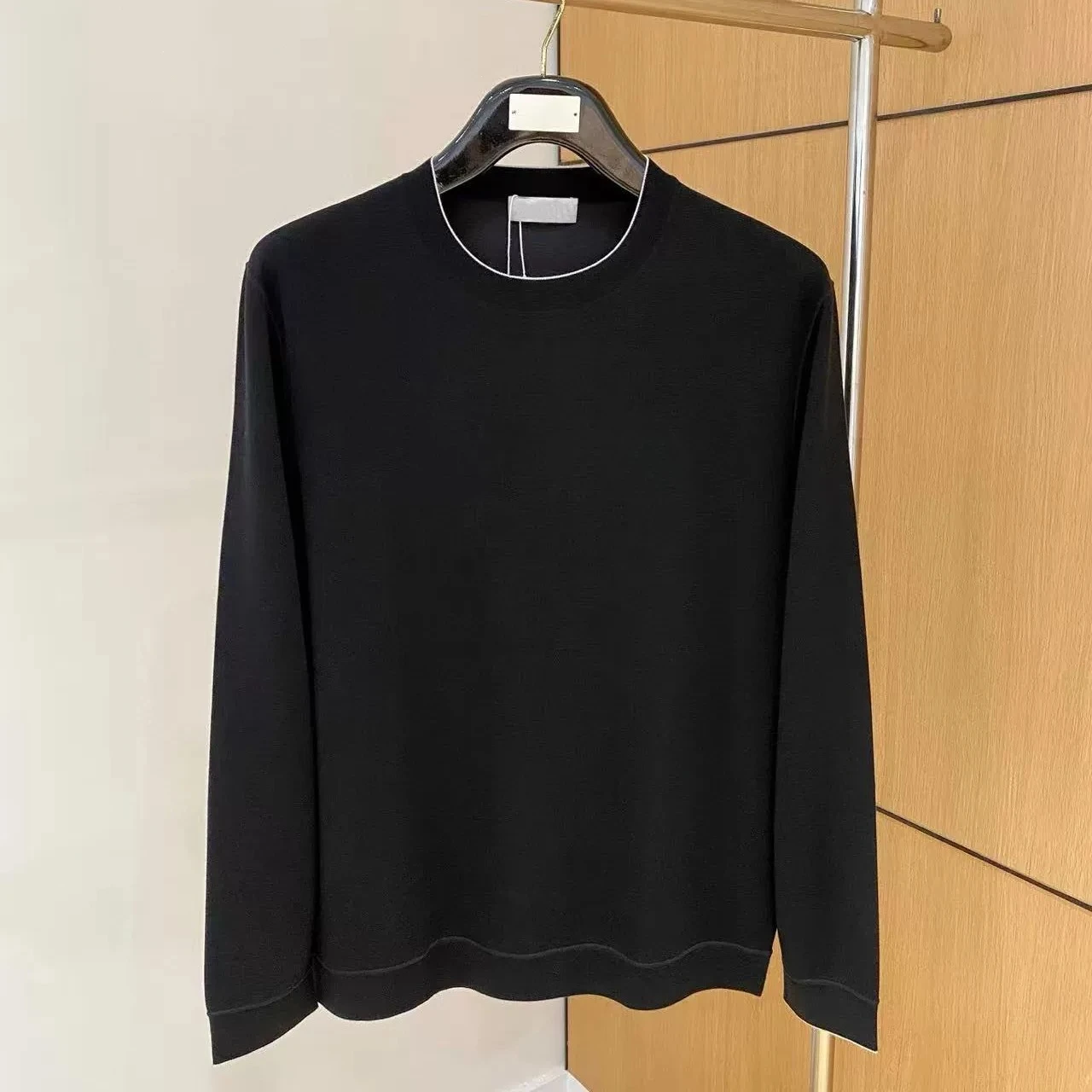 Italy BC autumn and winter new fashion embroidered crew neck knitted sweater old money style business casual sweater
