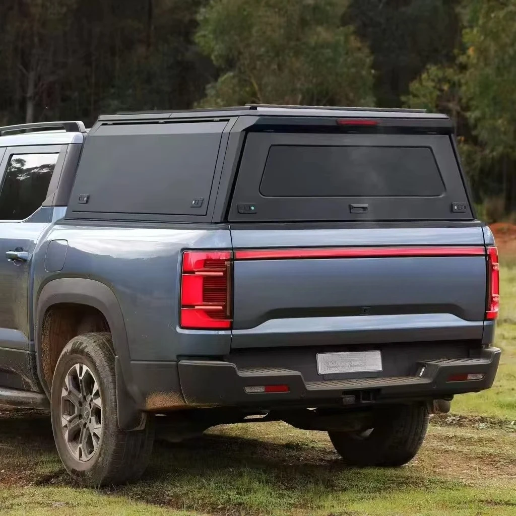 

4x4 Aluminum Alloy Pickup Truck Bed Hardtop Topper Canopy for F150 BYD Shark 6 Chevy Silverado 1500 GMC Sierra 5.8ft