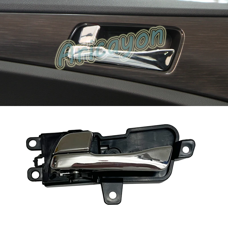 LH/RH Chrome Car Interior Door Handle Replacement for Hyundai Sonata 2011 2012 2013 2014 82610-3S010 82620-3S010